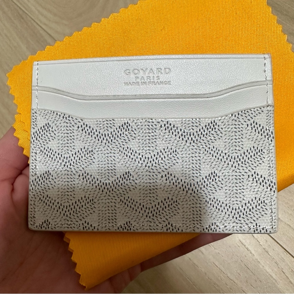 Goyard White Card Holder
